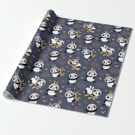 Panda Patroonpapier Cadeaupapier
