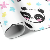 Panda Patroonpapier Cadeaupapier (Rol Hoek)