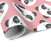 Panda Patroonpapier Cadeaupapier (Rol Hoek)