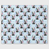 Panda Patroonpapier Cadeaupapier (Vlak)