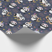 Panda Patroonpapier Cadeaupapier (Hoek)