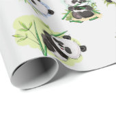 Panda Patroonpapier Cadeaupapier (Rol Hoek)