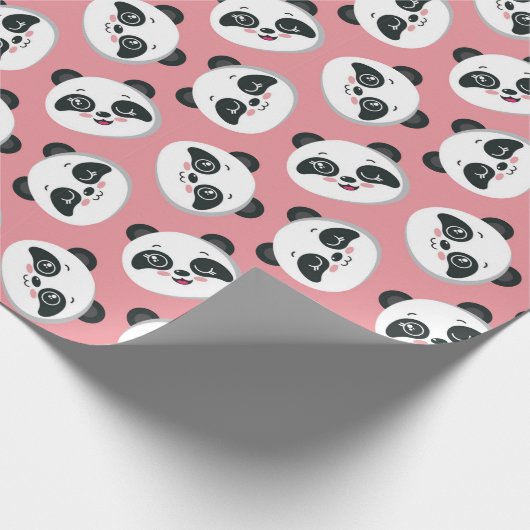 Panda Patroonpapier Cadeaupapier (Hoek)