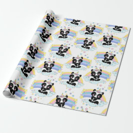 Panda Patroonpapier Cadeaupapier