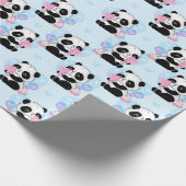 Panda Patroonpapier Cadeaupapier (Hoek)