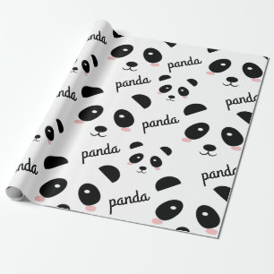 Panda Pattern Cadeaupapier