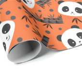 Panda Pattern Cadeaupapier (Rol Hoek)
