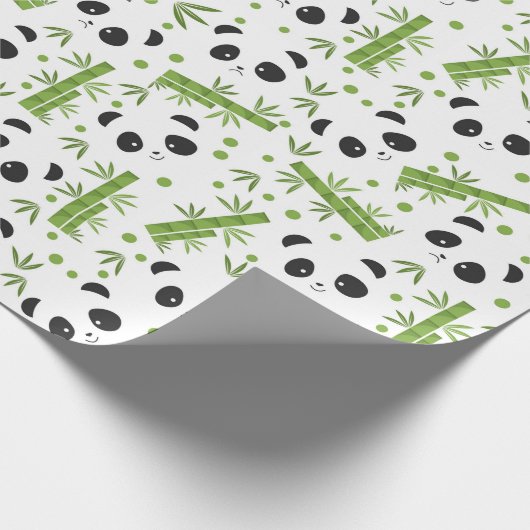 Panda Pattern Cadeaupapier (Hoek)