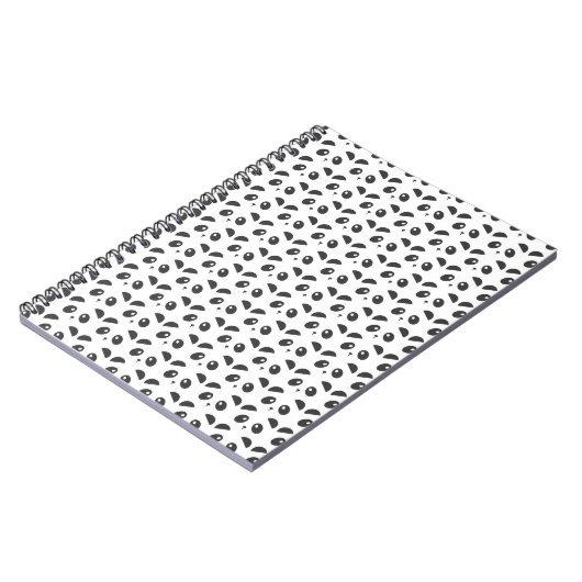 Panda Pattern-laptop Notitieboek (Linkerzijde)