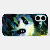 Panda Peeking Bamboe Waterverf Case-Mate iPhone Case (Achterkant (horizontaal))
