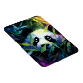 Panda Peeking Bamboe Waterverf Magneet (Rechterzijde)