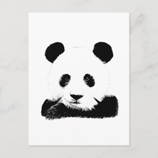 Panda Peeks uit Briefkaart (Voorkant)