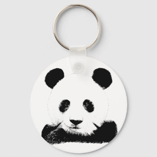 Panda Peeks uit Sleutelhanger