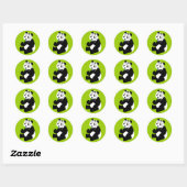 Panda Pet Ronde Sticker (Vel)