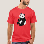 Panda Pet T-shirt<br><div class="desc">Panda Pet grappige illustratie. Een panda in een panda-pet. Hoe schattig is dat?! Uitstekend geschenk voor al je panda-pet met vrienden.</div>