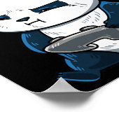 Panda Pew Schattigee kookplaat Poster (Hoek)