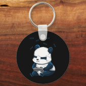 Panda Pew Schattigee kookplaat Sleutelhanger (Voorkant)