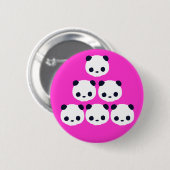 Panda Pile Ronde Button 5,7 Cm (Voorkant /achterkant)
