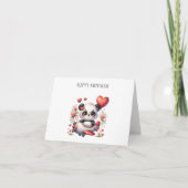 Panda Piloot Verjaardag Bedankkaart (Voorkant)