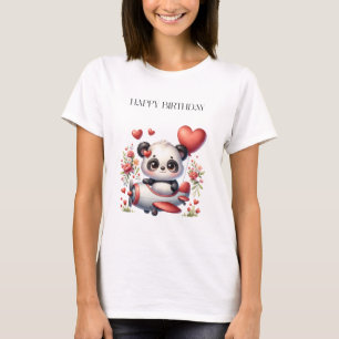 Panda Piloot Verjaardag T-shirt