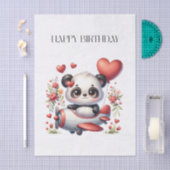 Panda Piloot Verjaardag Tissuepapier (Craft)