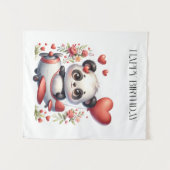 Panda Piloot Verjaardag Wandkleed (Voorkant (horizontaal))