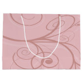 Panda Pink Birthday Large Cadeautasje (Achterkant)