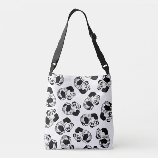 Panda Play All-Over-Print Cross Body Bag Crossbody Tas (Achterkant)