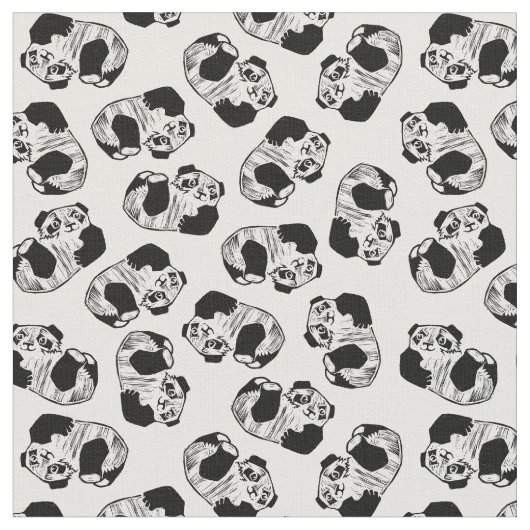 Panda Play Custom Combed Cotton (56-inch breedte)  Stof (Close Up)