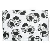 Panda Play Paar of Pillowcases, standaardformaat Kussensloop (Voorkant-Links)