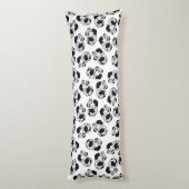 Panda Play Pattern Cotton Body Pillow Lichaamskussen (Achterkant (Verticaal))