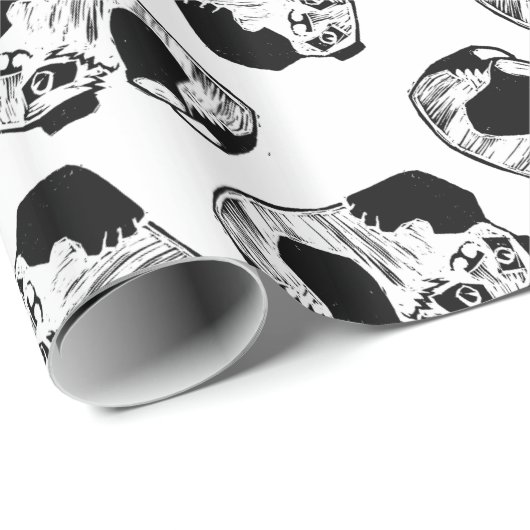 Panda Play Wrapping Paper, 30 x 6' Cadeaupapier (Rol Hoek)