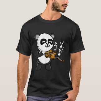 Panda Playing Violin T-shirt