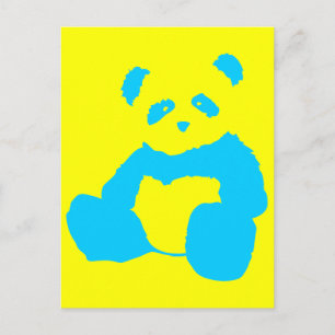 panda plush briefkaart