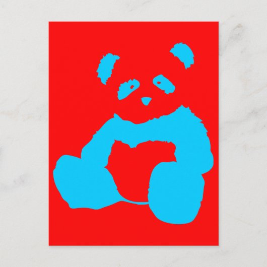 panda plush briefkaart (Voorkant)