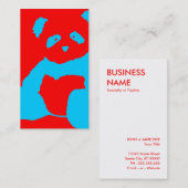 panda plush visitekaartje (Voorkant / Achterkant)