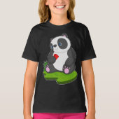 Panda Poker kaarten T-shirt (Voorkant)