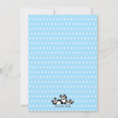Panda Polka Dot Birthday Party Kaart (Achterkant)