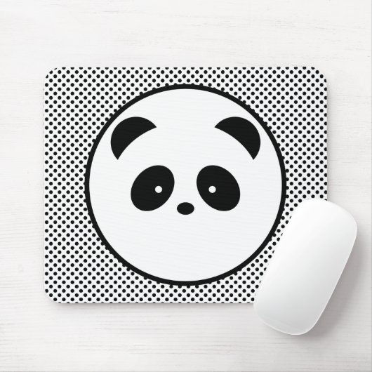 Panda polka dot muismat (Met muis)