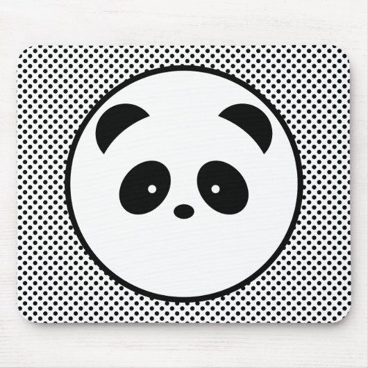 Panda polka dot muismat (Voorkant)