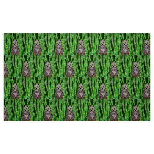 Panda - Polyester Poplin Stof (Fat Quarter)