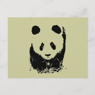Panda Pop Art Briefkaart