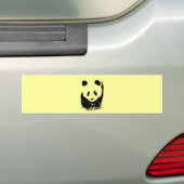 Panda Pop Art Bumpersticker (Op auto)