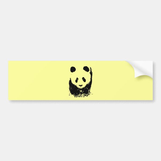 Panda Pop Art Bumpersticker (Voorkant)