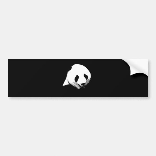 Panda Pop Art Bumpersticker (Voorkant)