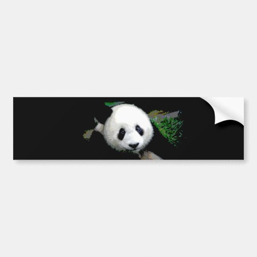 Panda Pop Art Bumpersticker (Voorkant)