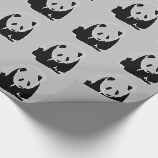Panda Pop Art Cadeaupapier (Hoek)
