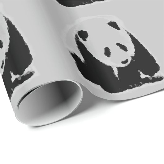 Panda Pop Art Cadeaupapier (Rol Hoek)