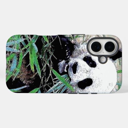 Panda Pop Art Case-Mate iPhone Case (Achterkant (horizontaal))