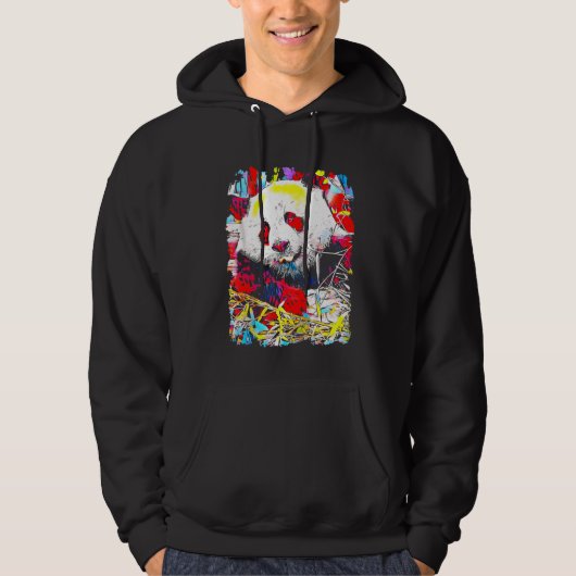 Panda Pop Art Hoodie (Voorkant)